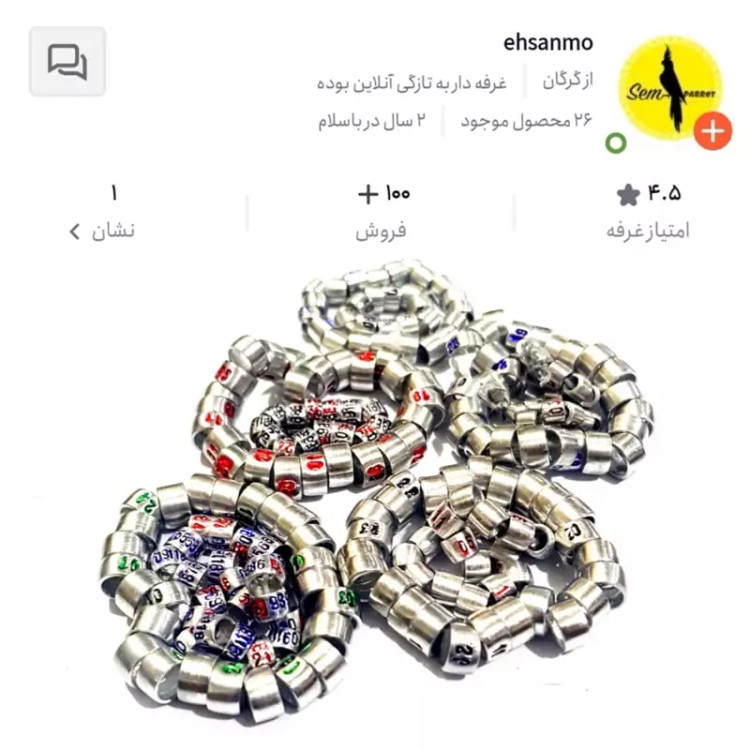 حلقه پا پلاک پا آلومینیومی 10 عددی عروس هلندی و گرینچیک